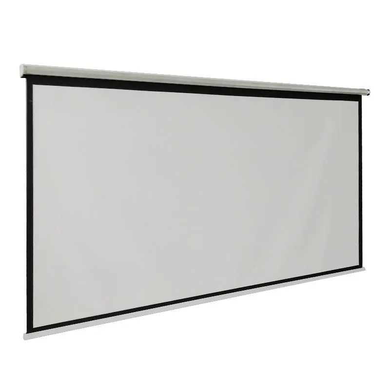 Manual Pull Down Projection Screen Portable With Matte White