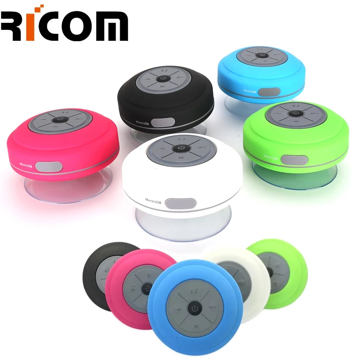 New design LED sucker bluetooth shower speaker, waterproof bluetooth speaker with LED light - ANKUX.COM