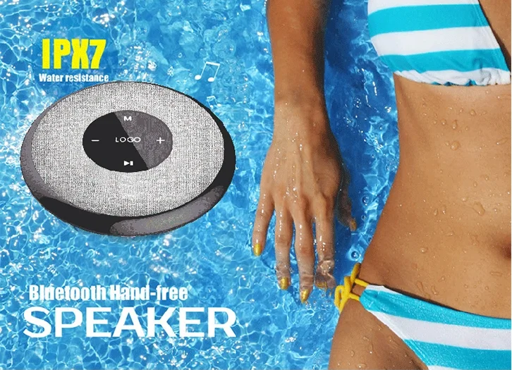 Hands-free Touch TWS Waterproof IPX6 Floating Wireless Bluetooth Speaker With Illuminate LOGO - ANKUX.COM