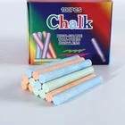 School Chalk School Round Shape 5 Bright Coloured Chalk Non-Toxic Dustless Education Chalk