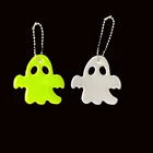 EN71 2019 New MEILITE 250 candle lights Halloween ghost keychain bag pendant charm accessories reflective hanger