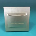 Hotel Energy Saving Power Switch 40A Wall Switch High Frequency,220V plastic gold hotel power switch