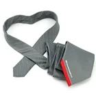 Handmade Durable 100% Polyester Satin All Over Bank Names Mens Formal Office Bank Corporate Custom Logo Print Tie