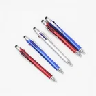 YQ0258 promotional metal ball pen multi colour with custom logo ballpoint 4 color pen with stylus