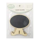 Wholesale Wood Shape Mini Notes Wood Stylus Oval Blackboard for Kids Painting Creativity Arts DIY Crafts Kid Gifts Toys
