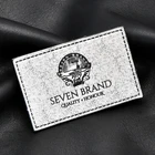 Badges Patches Maker Fashion Design Custom Embossed Animal Logo Jeans PU Leather Labels for Garment