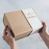 China Direct Factory Custom Printed Newest Cardboard Rigid Kraft Birthday Christmas Scarf Gift Card Box With Sleeve