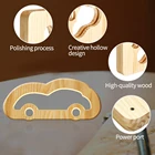 FS-T017Y New Design Led Car Shape Home Decor Wooden Carved Crafts Bedroom Toy Car Wood Night Light for Kids