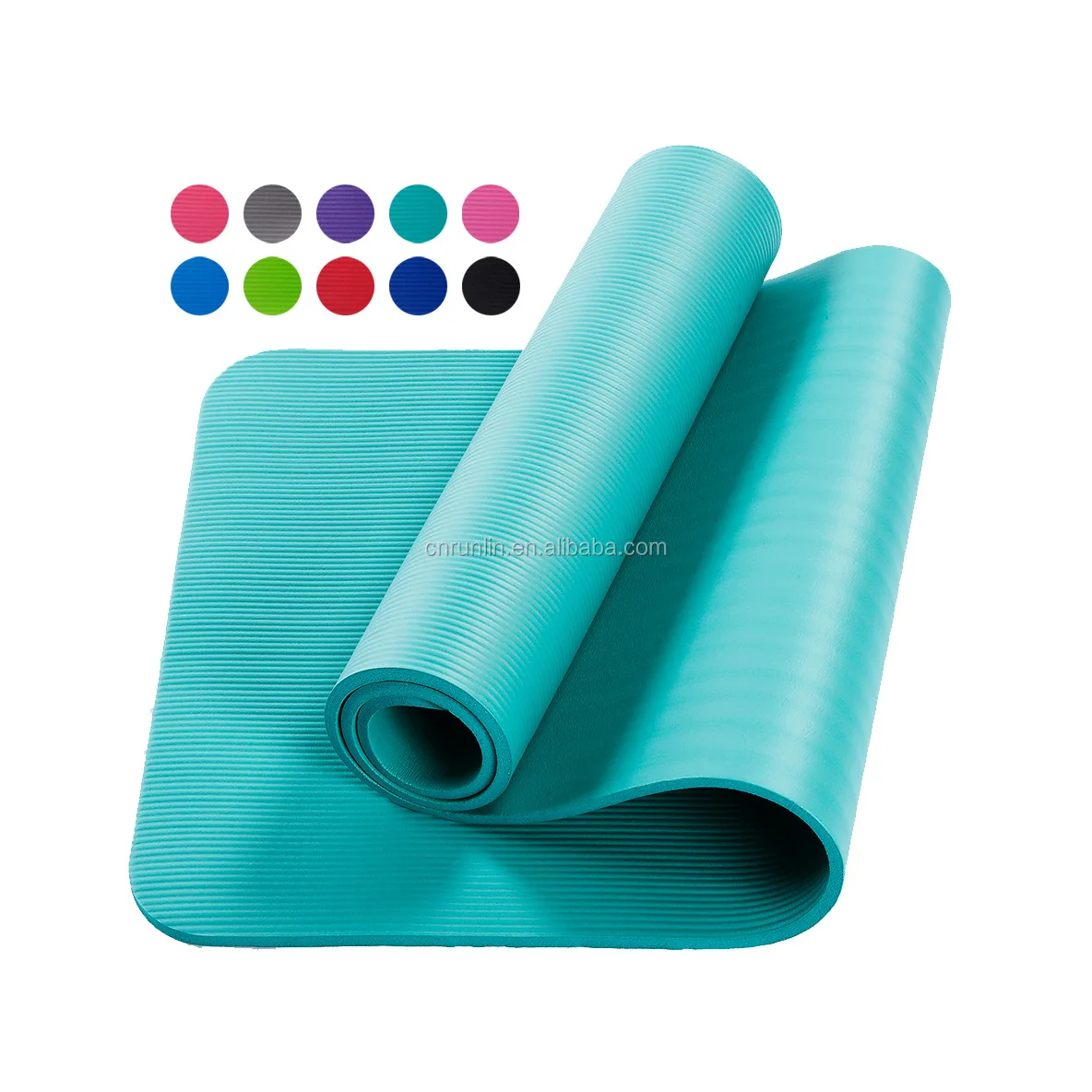 Yoga-im Freien Mat Solider Color Anti Tear-Antibeleg 183*61*1CM Turnhalle Pilates NBR 9