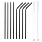 Metal Jumbo Drinking Green Gold Stainless Steel Straw