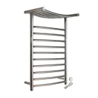 Stainless steel Bathroom 2 tiers electric heated towel rail