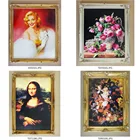 Solid Wood Engraved Classical Gold Wood Picture Painting Frame