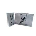 shoe paper bag art coat shoe bag ,silver printing paper bag ,