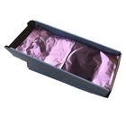 rose gold color printed embossed pre-cut hair aluminum foil sheets with folded edge for salon hairdressing beauty use