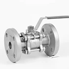 Manufacturer 1/4inch - 4inch Water Oil Gas PN40 3Piece(3PC) Flanged SS Ball Valves