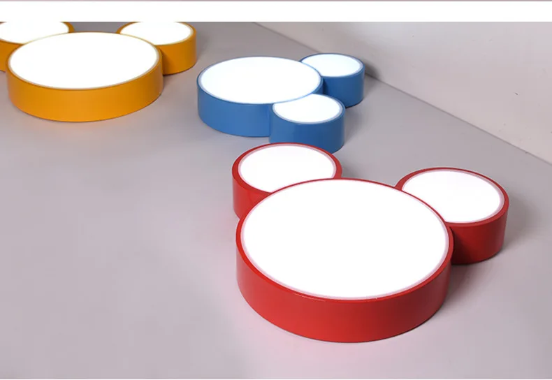 Cartoon Creative Mouse Cute Novelty Kids Boys Girls Kindergarten Nursery School Led Ceiling Lights