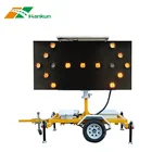 Solar Charging Traffic Signal Lights Warning Self Lifting Board Light Screen for Trailer Led Sign Safety Arrow Boards