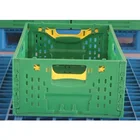 Stackable foldable folding Vented mesh plastic crates container for sale