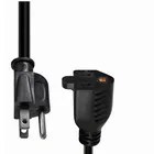 16AWG/13A Short Power Extension Cord, 3 Prong Extension Cord, Extension Cable