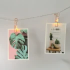 Clip String String Light Manufacturer CE Home Decoration 10L Battery Operated Metal Photo Clip String Light