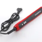 2019 hot selling Portable household RED ceramic handle electrically heated hair straightener brush