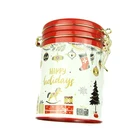 Hot selling empty round shaped coffee packaging gift tin can with lid