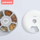 Modern home Style 6 meals Auto Pet Feeder Bowl For Dogs and Cats suit for wet food Ice bag keep food fresh