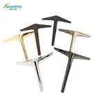 B027 Modern design Indoor furniture hardware triangle iron decorative metal sofa legs