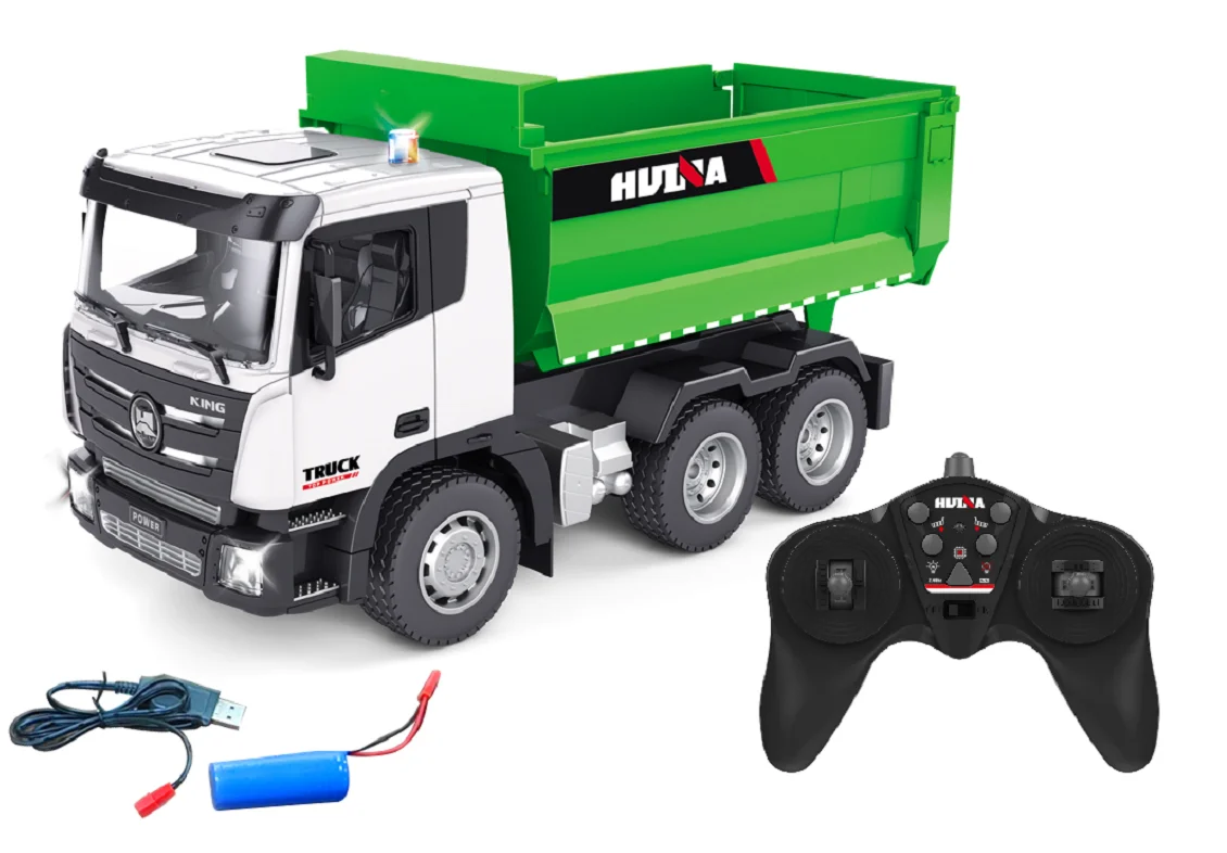 Kyk New 2022 Huina 1556 1 18 Scale Rc Dump Truck Remote Control