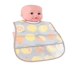 Easily Wipes Clean Cartoon Printing Waterproof eva Bibs Food Feeding cheap Baby Bib