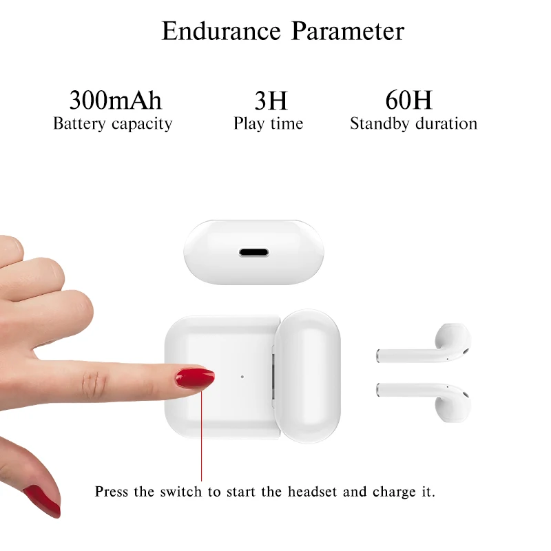 Mini wireless head phones bluetooth headset original i12 tws earphones - ANKUX.COM