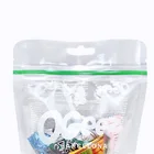 Transparent Clear Plastic Stand Up Pouch Customization reclosable zipper food packaging bag
