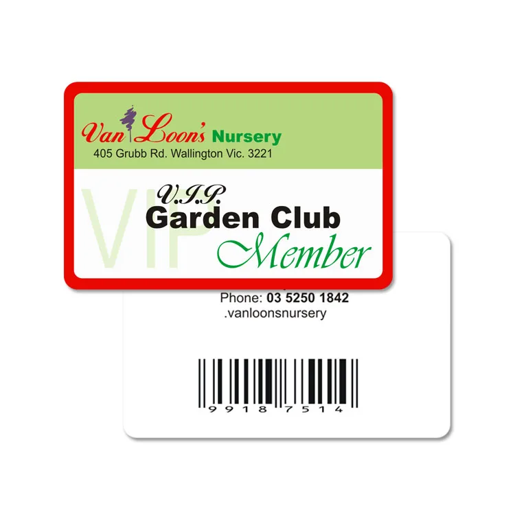 cr80 customized printable pvc card membership gift card with