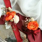 Graphic Customization Handmade Artificial Flowers Wholesale Customized Design Wedding Decoration Wrist for Bridesmaids