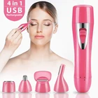 Removal Hair Professional Painless Device Eyebrow Nose 4 in 1 Epilator for Women and Man