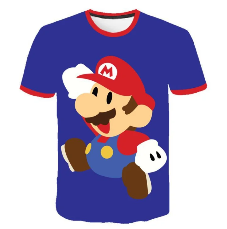 UFOGIFT verano nuevo estilo clásico juegos de Super Mario camiseta Mario Bros 3D imprimir camisetas camiseta Hip Hop