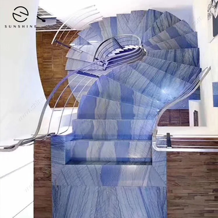 Azul Macaubas quartz Azul Boquira blue marble slab For Interior Decoration