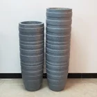 Sandstone Flower Decorative Outdoor Garden Natural Grey Stone Sandstone Planter Flower Pots