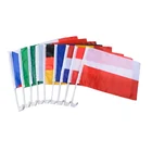 Custom printed company logo national car window flags
