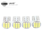 Super bright T10 Wedge LED bulb 3 SMD 7020 LED 3SMD 7014 For car clearance light Door Light Luggage Light White Blue 12V