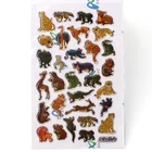Custom Colorful Clear Cute 3D Cartoon Animal Epoxy Resin Dome Sticker for Kids