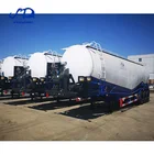 New tri-axle W shape 58cbm cement tanker trailer for sale