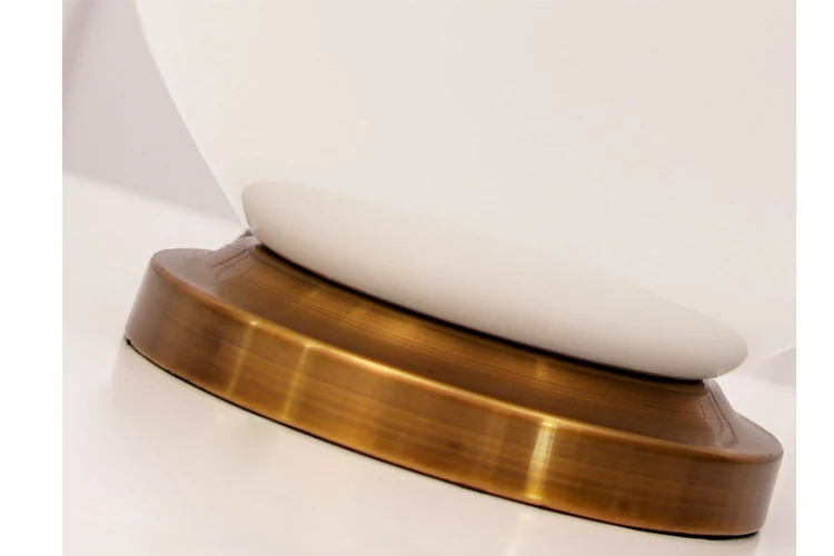 New design modern white ceramic handmade table lamp home decor table light