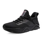 Light Weight Sneakers Casual Men's Mesh Breathable Lace-up Memory Foam Cushion Insole Casual Running Shoes Sneakers