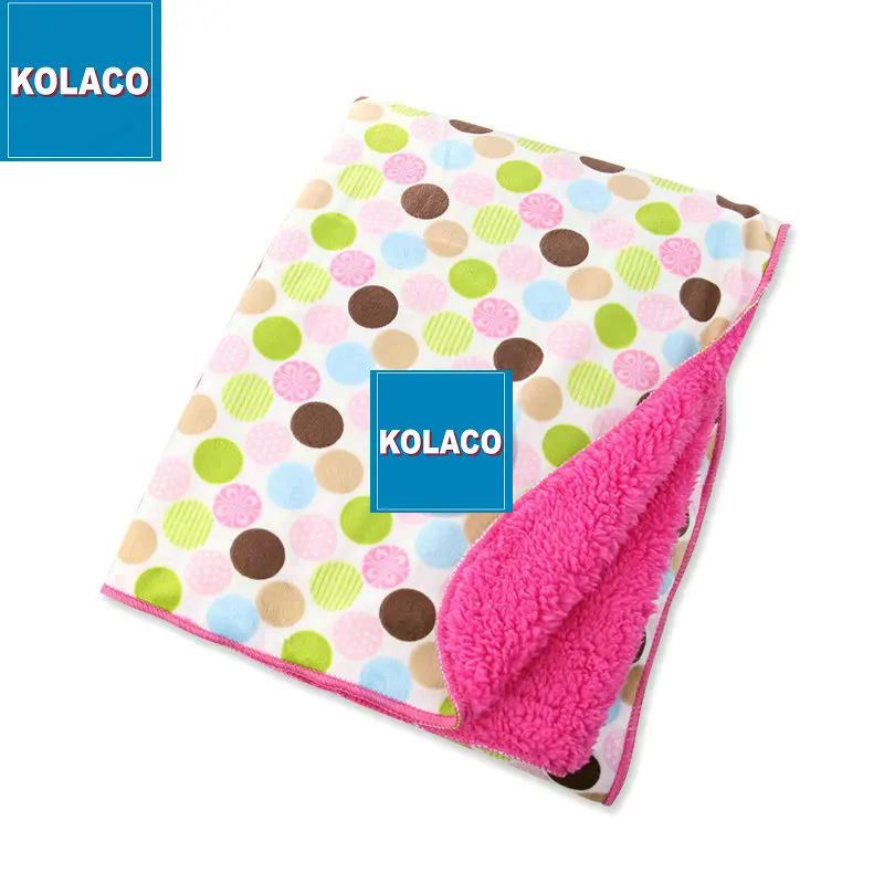 Soft and warm knit animal print newborn polar fleece baby acrylic blanket