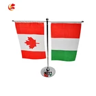 Customized country Mini desk flag with Canada table flag