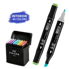 Fashion Double head marker pen wholesale high quality 40 colors marker pen set