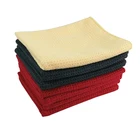 Eco-friendly quick-dry washable car towel microfiber plain waffle cleaning cloth