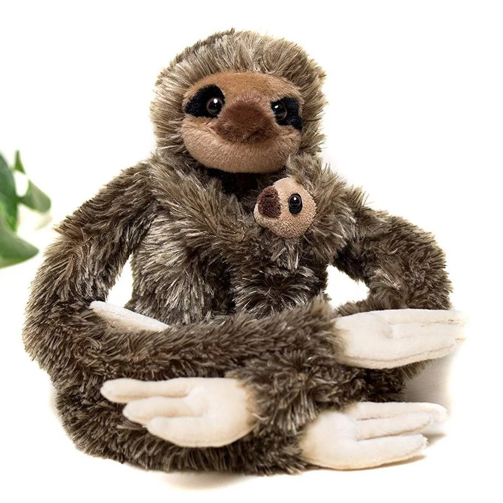 realistic sloth stuffed animal