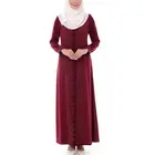 New Arrival Fashion Embroidery Chiffon Gamis Baju Dress Dubai Abaya Kaftan With Kebaya